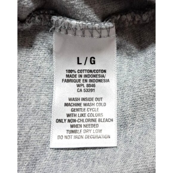 Aeropostale Mens Raglan Graphic T-Shirt Size L Gray & Burgundy - Picture 3 of 8